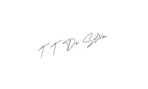 T T De Silva name signature